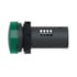 Sinaleiro Monobloco Plástico Ø22 mm 110 V CA/CC Verde XA2EVF3LC Schneider Electric