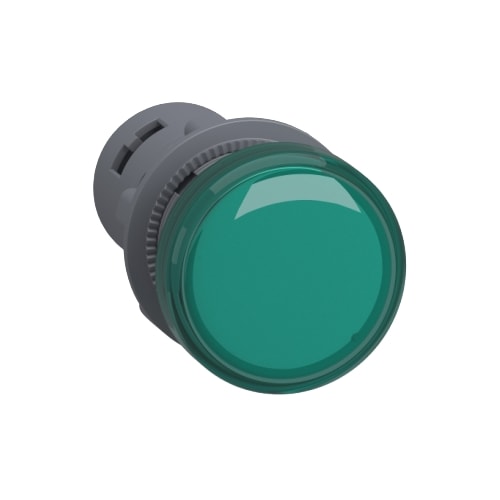 Sinaleiro Monobloco Plástico Ø22 mm 110 V CA/CC Verde XA2EVF3LC Schneider Electric