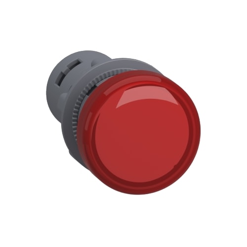 Sinaleiro Monobloco Plástico Ø22 mm 110 V CA/CC Vermelho XA2EVF4LC Schneider Electric