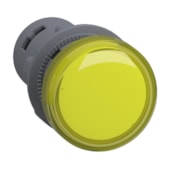 Sinaleiro Monobloco Plástico Ø22 mm 220 V CA Amarelo XA2EVM8LC Schneider Electric