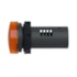 Sinaleiro Monobloco Plástico Ø22 mm 220 V CA Laranja XA2EVM5LC Schneider Electric