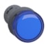 Sinaleiro Monobloco Plástico Ø22 mm 24 V CC Azul XA2EVB6LC Schneider Electric