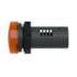 Sinaleiro Monobloco Plástico Ø22 mm 24 V CC Laranja XA2EVB5LC Schneider Electric