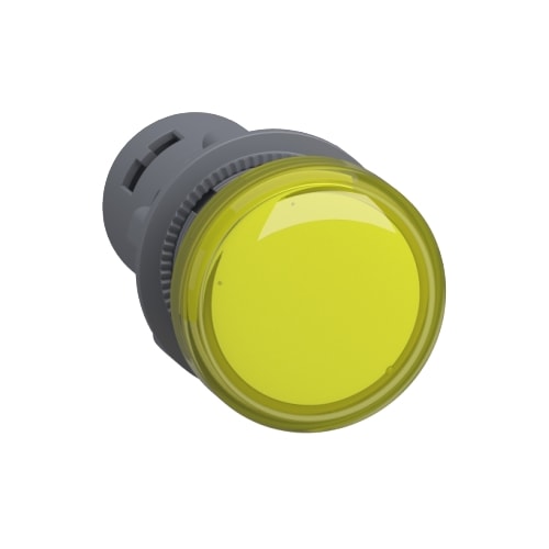 SINALIZADOR 22MM PLASTICO MONOBLOCO 220 AMARELO