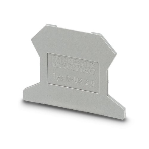 Tampa para Borne D-UK 2,5 Cinza 3001022 Phoenix Contact