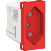 Tomada Elétrica 2P+T 10 A 250 V Orion Essence Vermelho S70202134 Schneider Electric