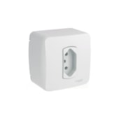 Tomada Elétrica 2P+T 20 A 250 V de Sobrepor Miluz Branco S3B66350 Schneider Electric