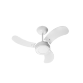 Ventilador De Teto 12 W 220 V 3 Pás Branco 383292 Venti-Delta